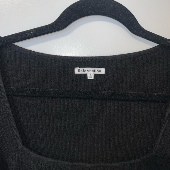 Reformation Emanuele Cashmere Novelty Button Sweater - Picture 6 of 8